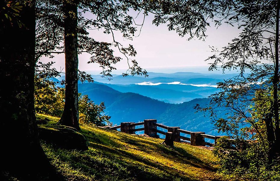 Mountain overlook near Clayton, Georgia, south of Dillard